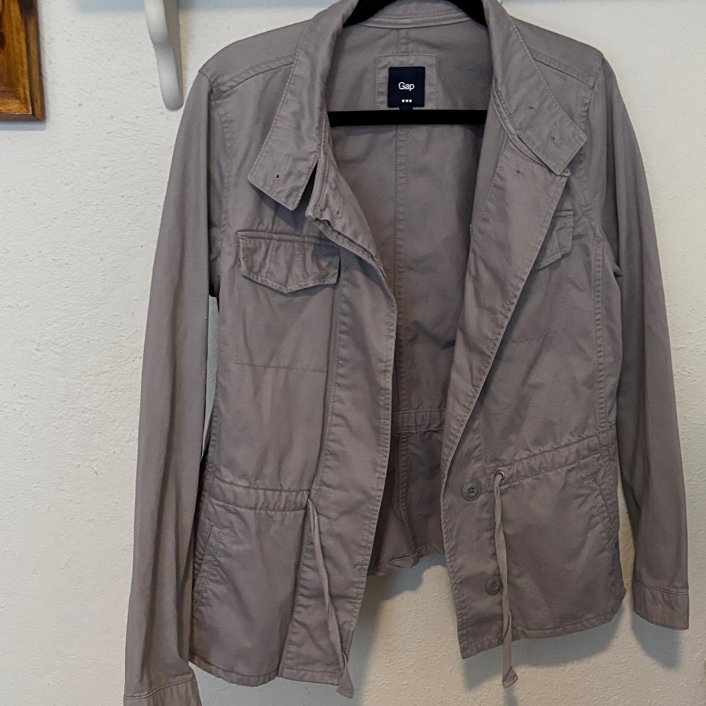 GAP Gray Utility Jacket Size M